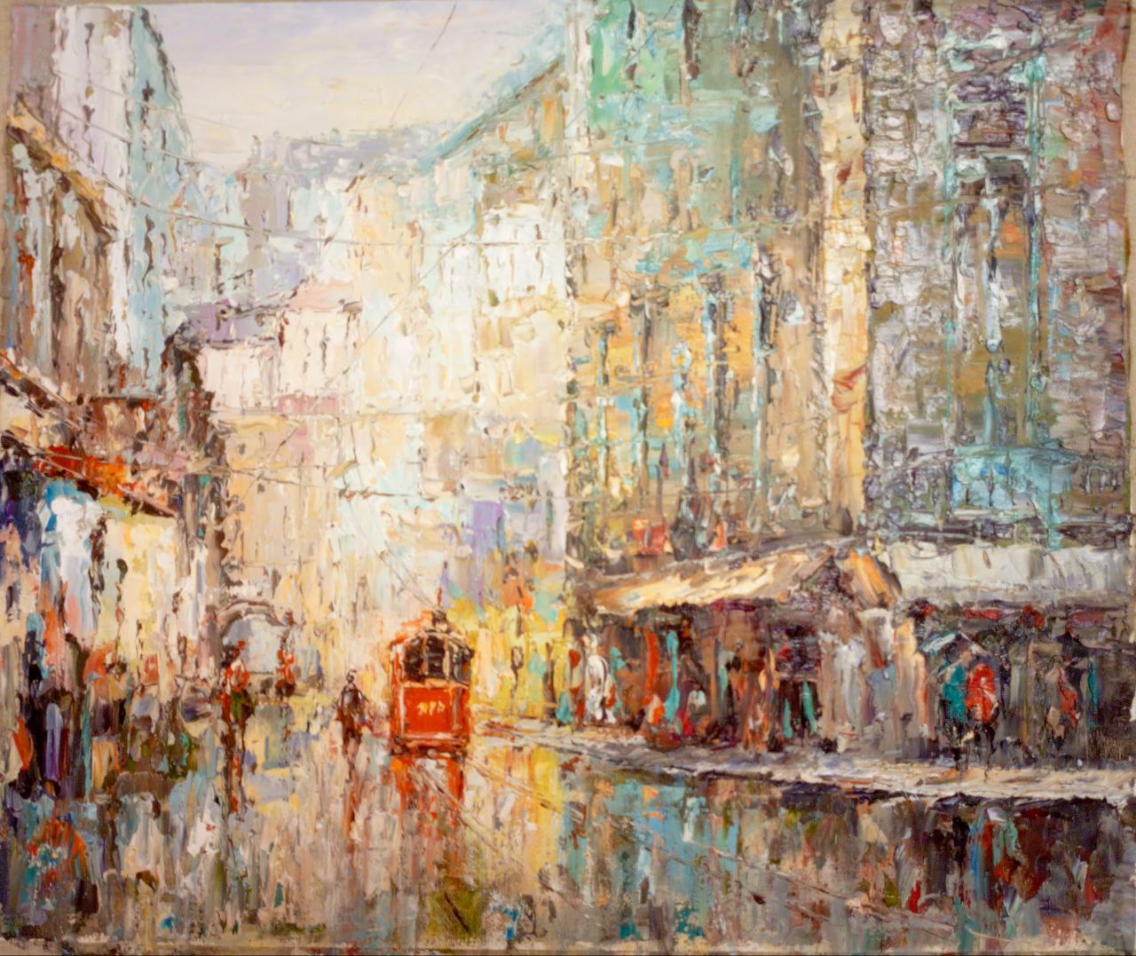 Картина маслом Мегаполис 50х60